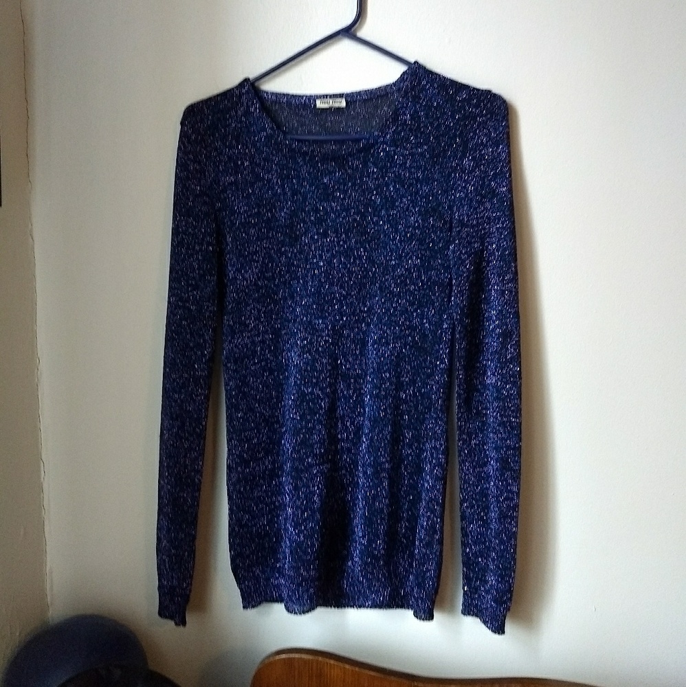 Miu Miu sparkly small long sleeved shirt